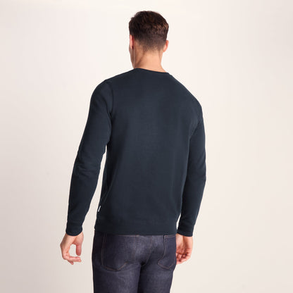 Mellor Mens Supersoft Cotton Rich Sweat - Dark Indigo