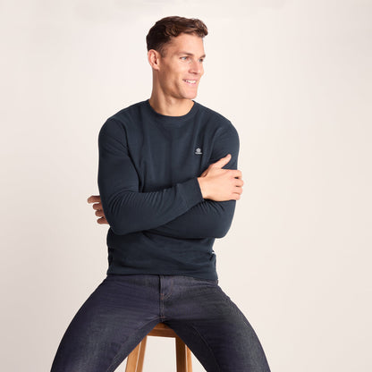 Mellor Mens Supersoft Cotton Rich Sweat - Dark Indigo