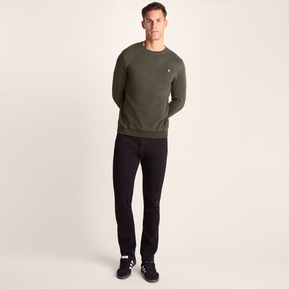 Mellor Mens Supersoft Cotton Rich Sweat - Dark Khaki
