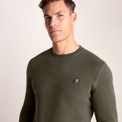 Mellor Mens Supersoft Cotton Rich Sweat - Dark Khaki