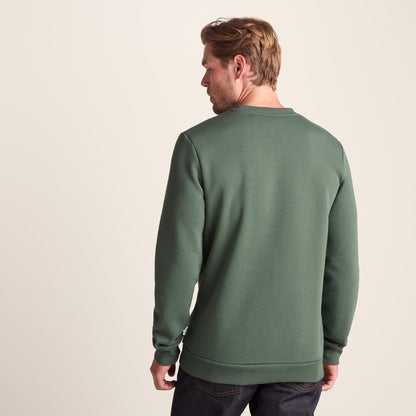 Mellor Mens Supersoft Cotton Rich Sweat - Light Forest