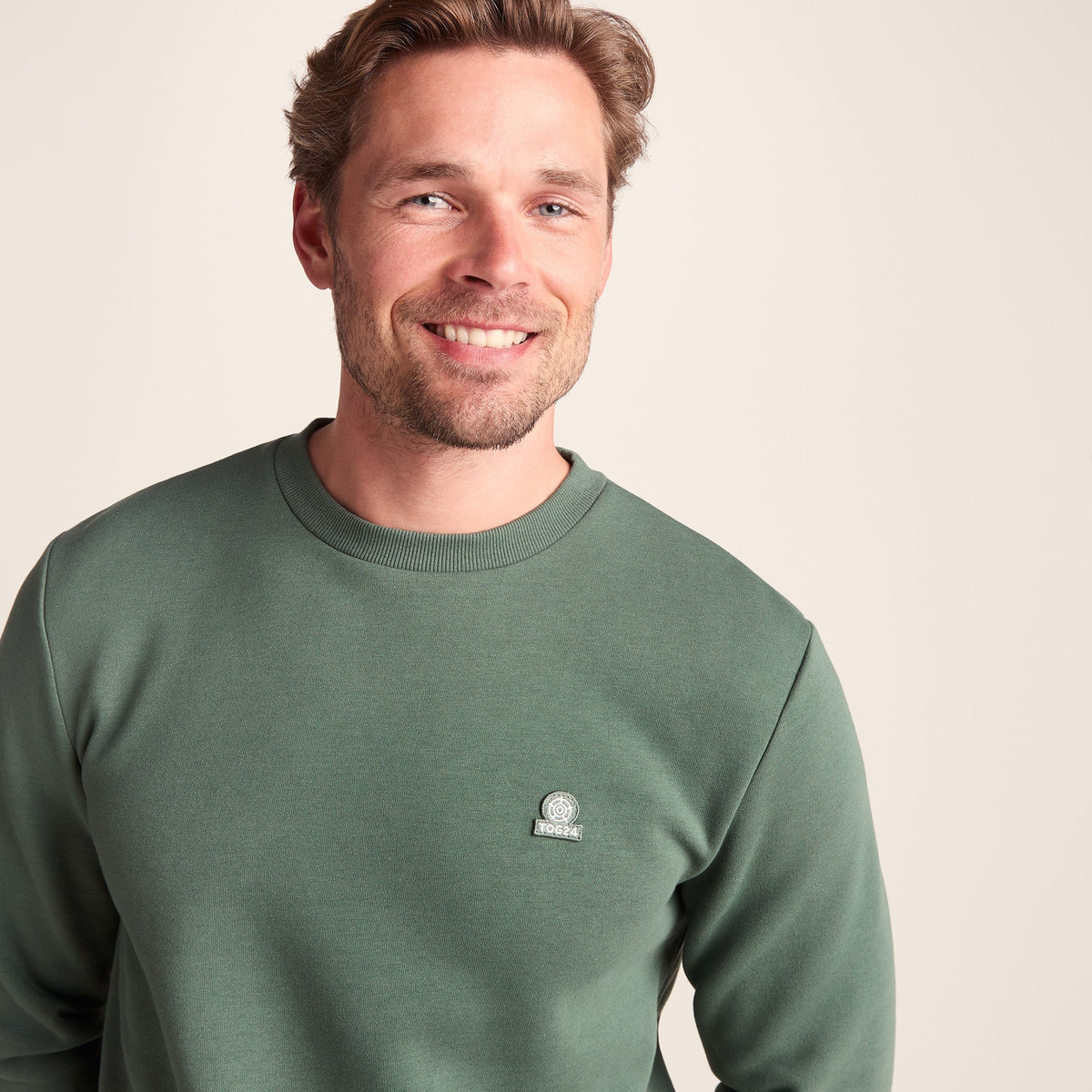 Mellor Mens Supersoft Cotton Rich Sweat - Light Forest