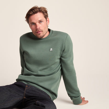 Mellor Mens Supersoft Cotton Rich Sweat - Light Forest