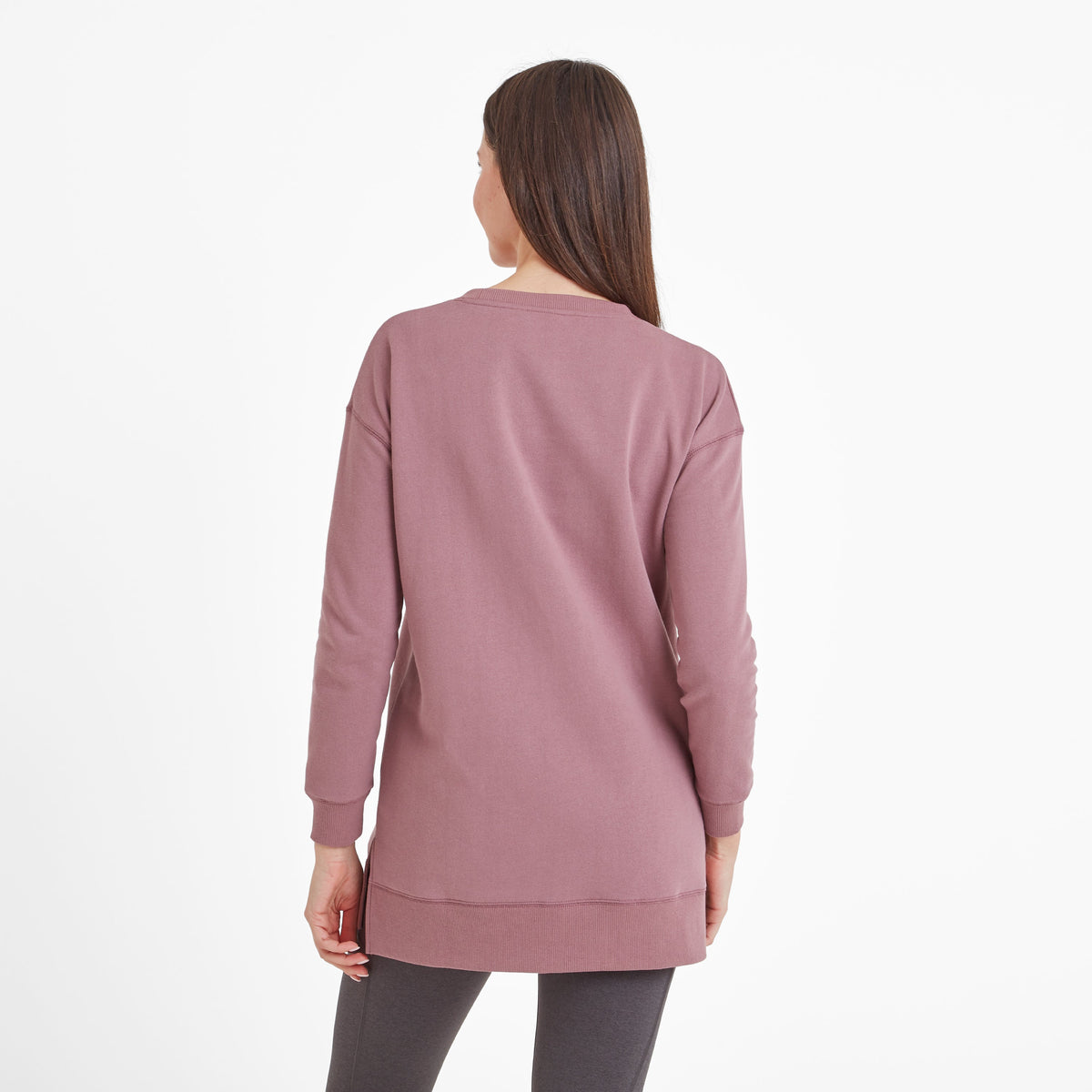 Michelle Womens Cotton Blend Sweat - Mauve