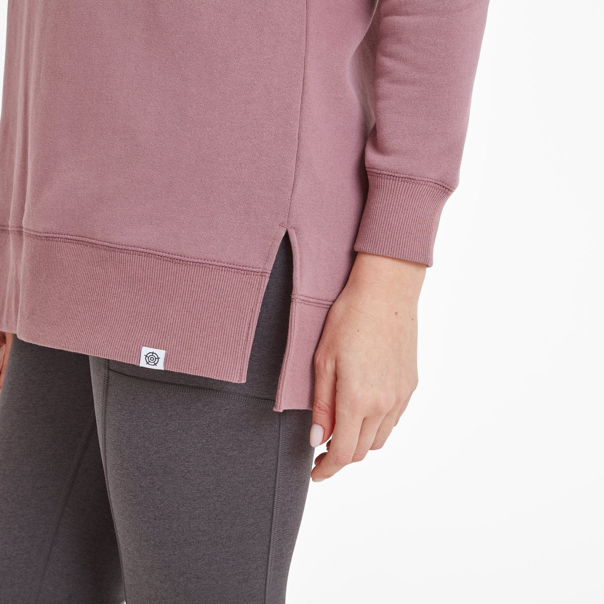 Michelle Womens Cotton Blend Sweat - Mauve