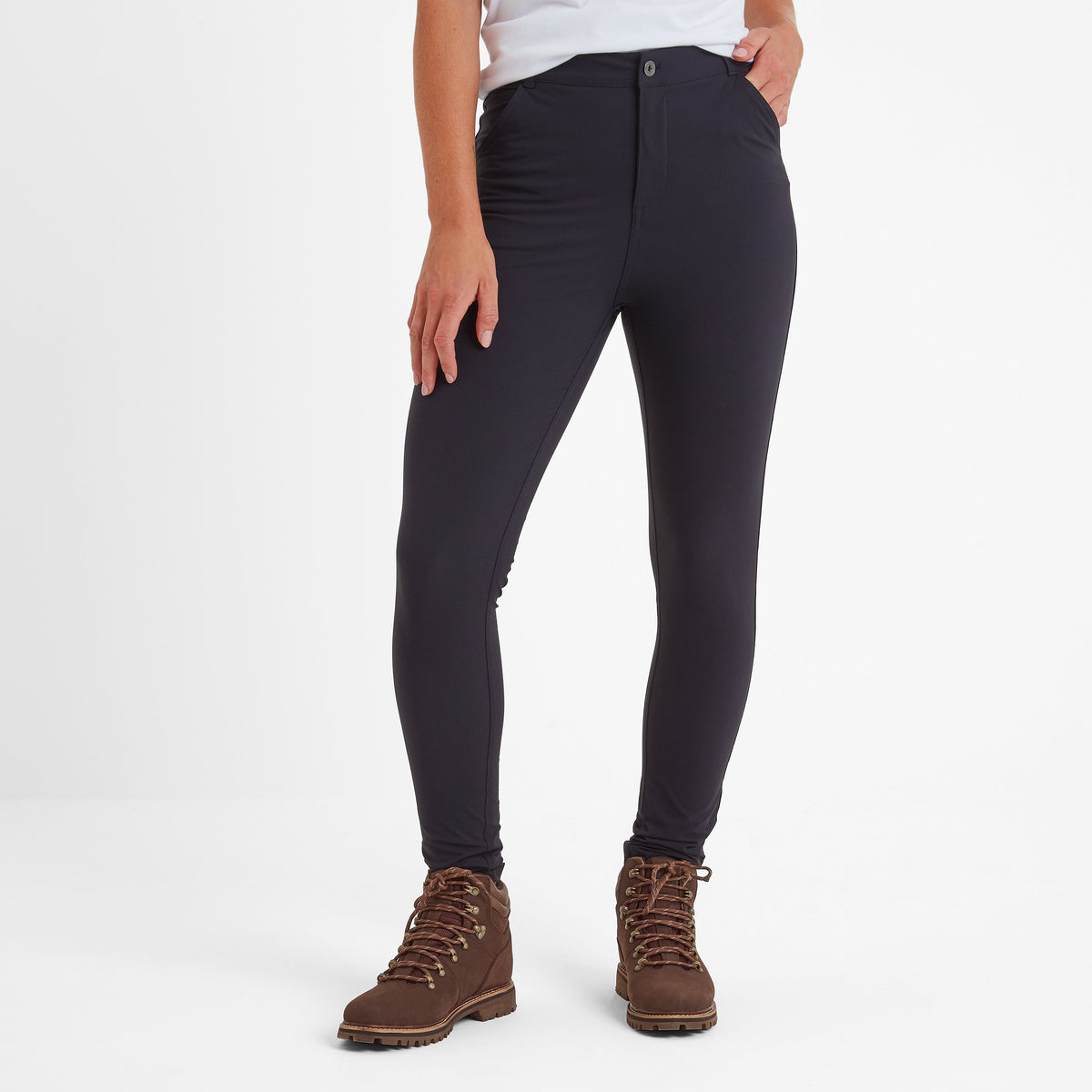 Milton Womens Water Resistant Slim Trouser Long - Black
