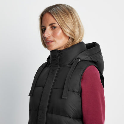 Newall Womens Long Padded Gilet - Black