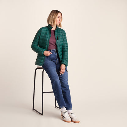 North Womens RDS Certified Down Jacket - Evergreen