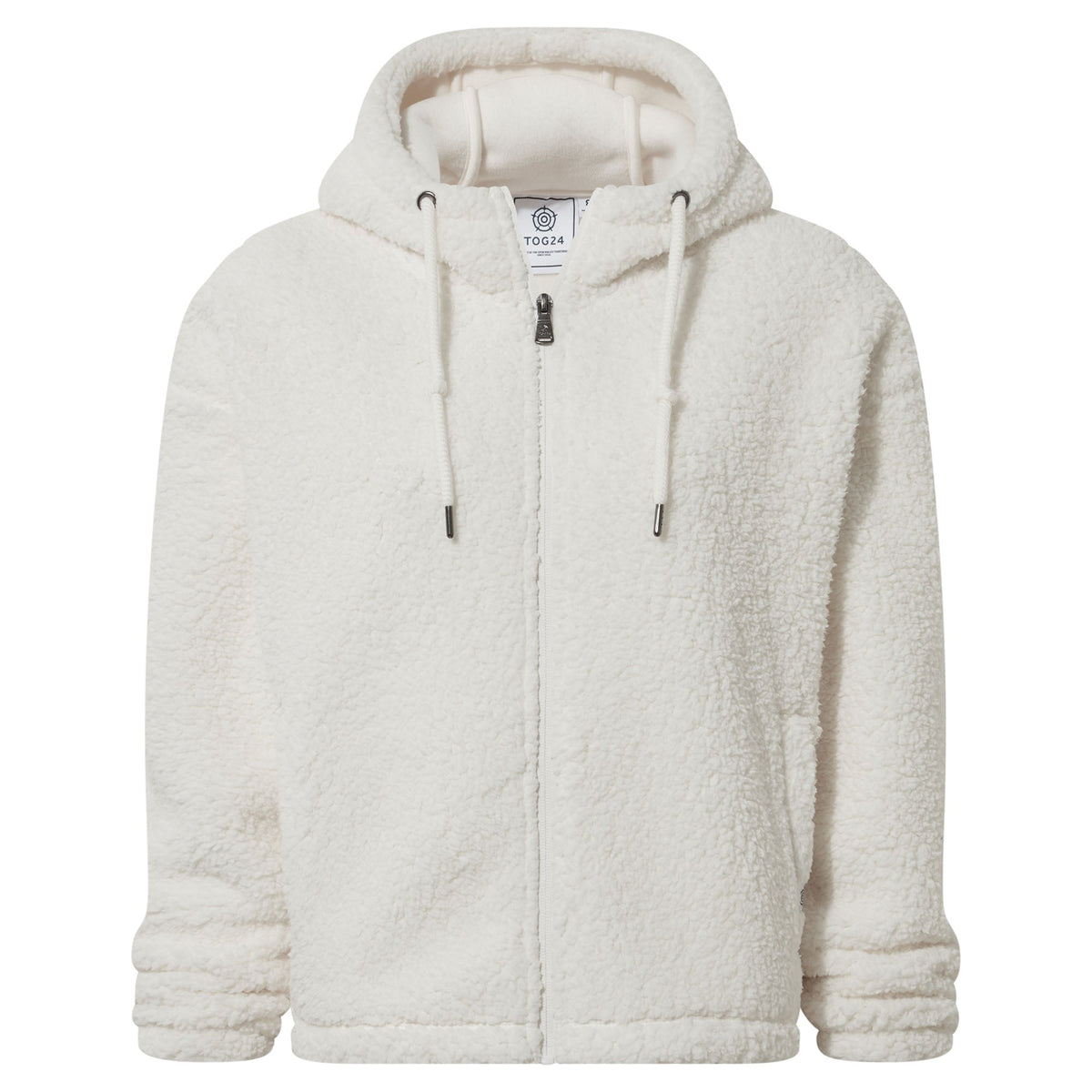 Olivia Womens Relaxed Fit Sherpa Fleece - Vanilla