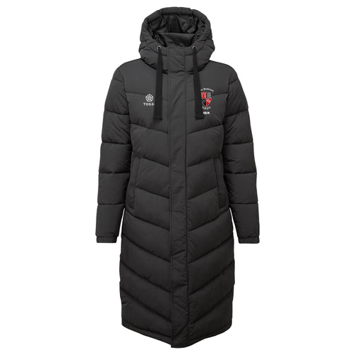 Old Brodleians Womens - Raleigh Long Insulated Jacket Washed Black
