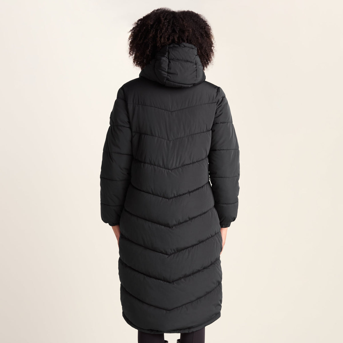 Raleigh Womens Long Insulated Jacket - Washed Black