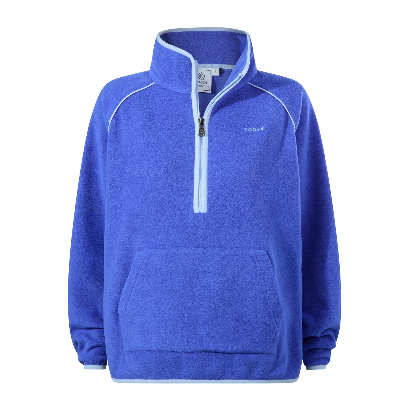 Rawson Womens Relaxed Fit Microfleece Zip Neck - Cobalt Blue