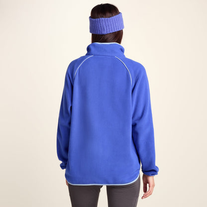 Rawson Womens Relaxed Fit Microfleece Zip Neck - Cobalt Blue
