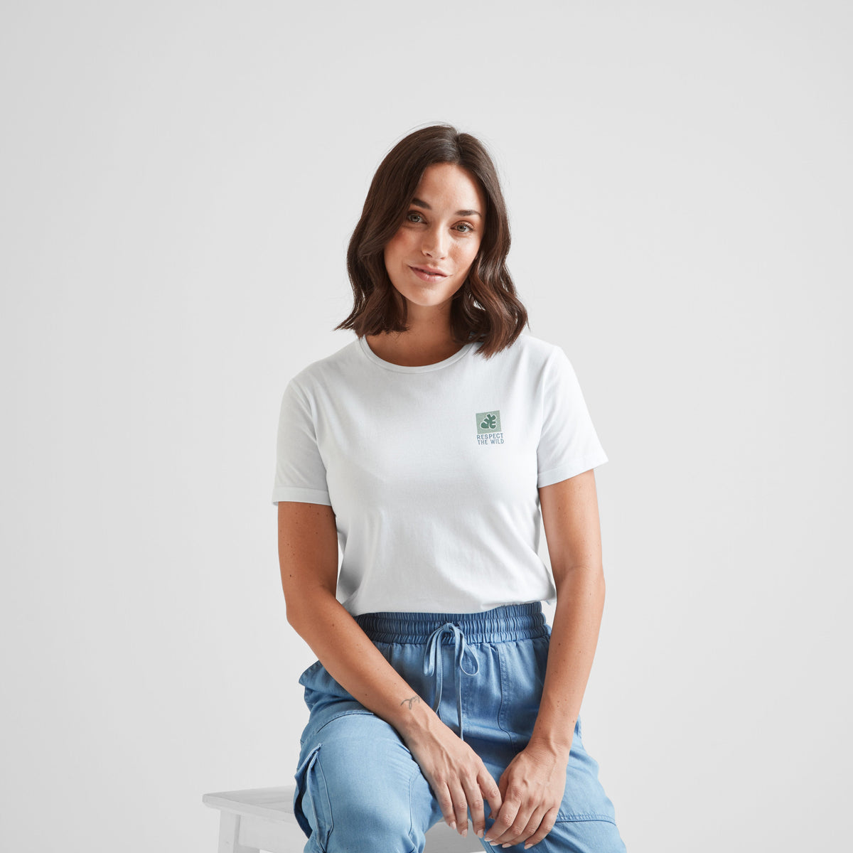 Respect Womens 100% Cotton Supersoft T-Shirt - Optic White