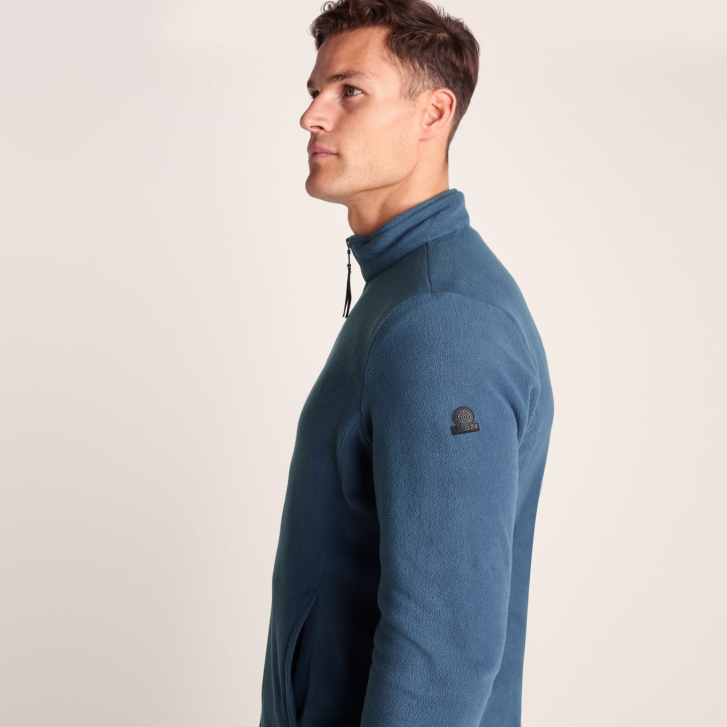 Revive Mens Fleece Jacket - Blue Stone