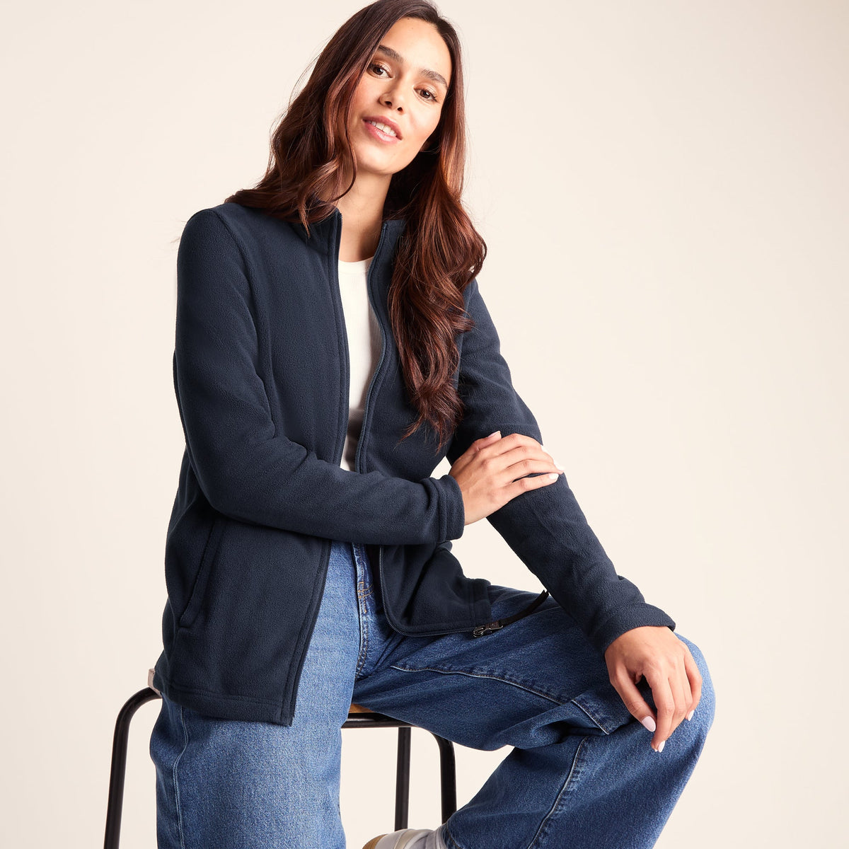 Revive Womens Fleece Jacket - Dark Indigo