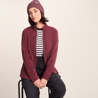 Revive Womens Fleece Jacket - Burgundy