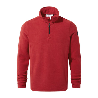 Revive Mens Quarter Zip Fleece - Chilli Red