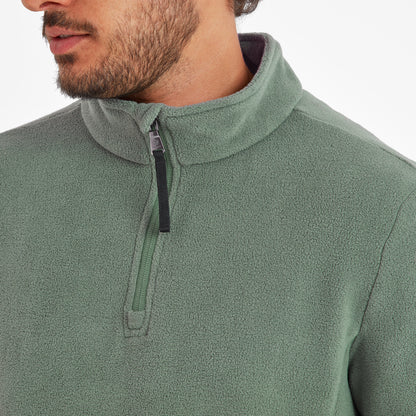 Revive Mens Quarter Zip Fleece - Light Forest