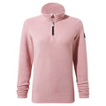 Revive Womens Quarter Zip Fleece - Faded Pink