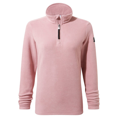 Revive Womens Quarter Zip Fleece - Faded Pink