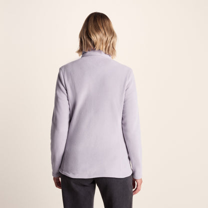 Revive Womens Quarter Zip Fleece - Lavender Grey