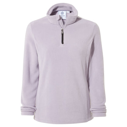 Revive Womens Quarter Zip Fleece - Lavender Grey
