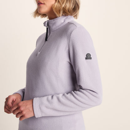 Revive Womens Quarter Zip Fleece - Lavender Grey