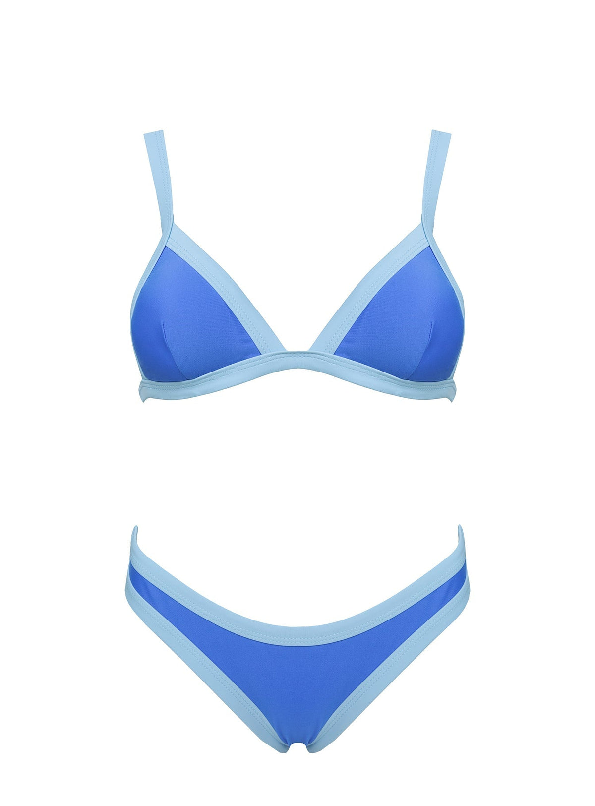 Amiri Contrast High Side Bikini Bottoms Blue