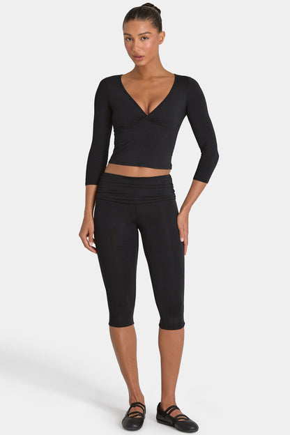 ButterCloud™ Capri Leggings in Black