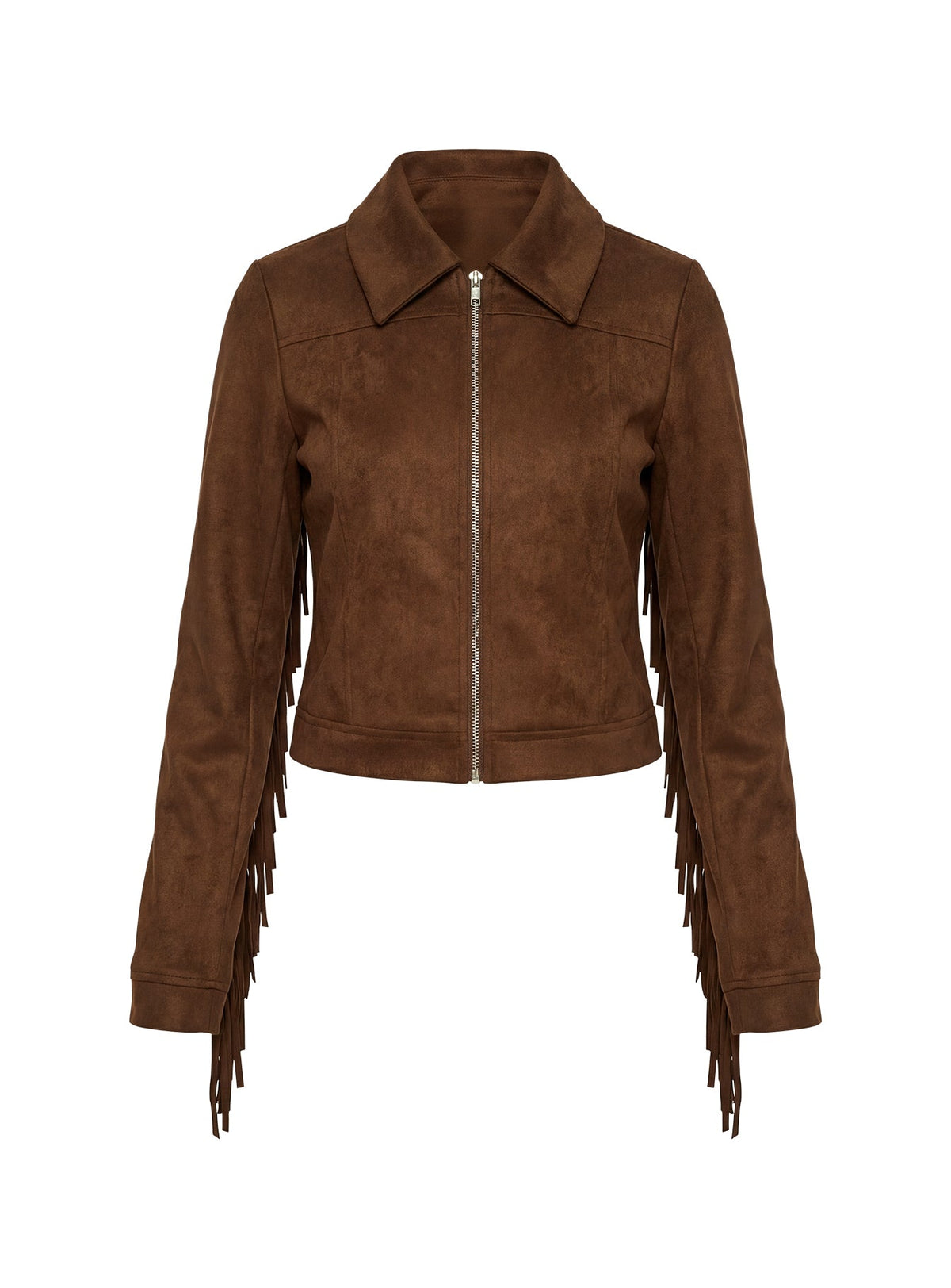 Dakohda Fringe Jacket Chocolate Brown