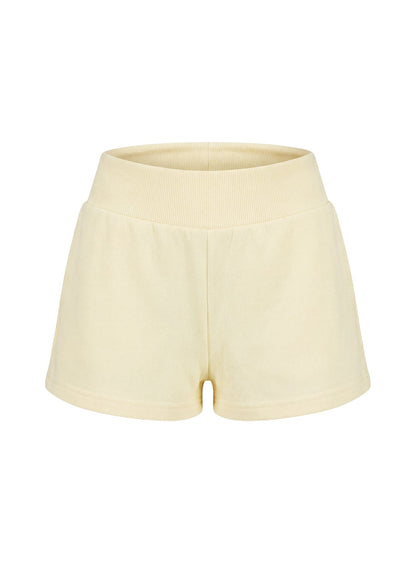 Daybreak Rib Waist Shorts Buttercream