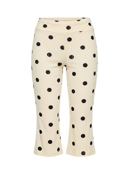 Samaira Capri Pant Cream Polka Dot