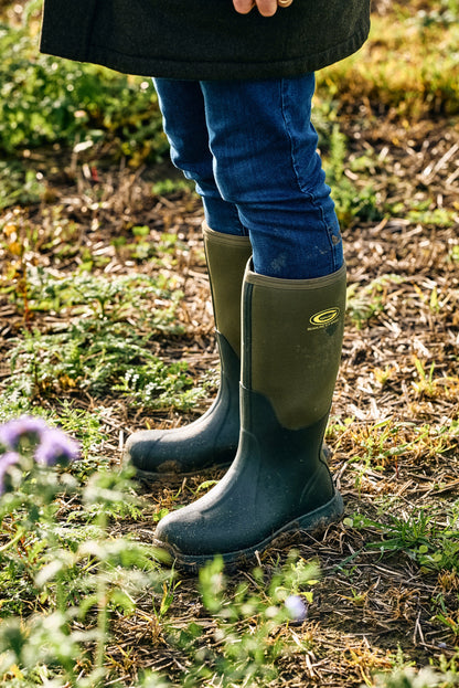 Grubs Boots Bearline 8.5 Unisex Wellington - Green