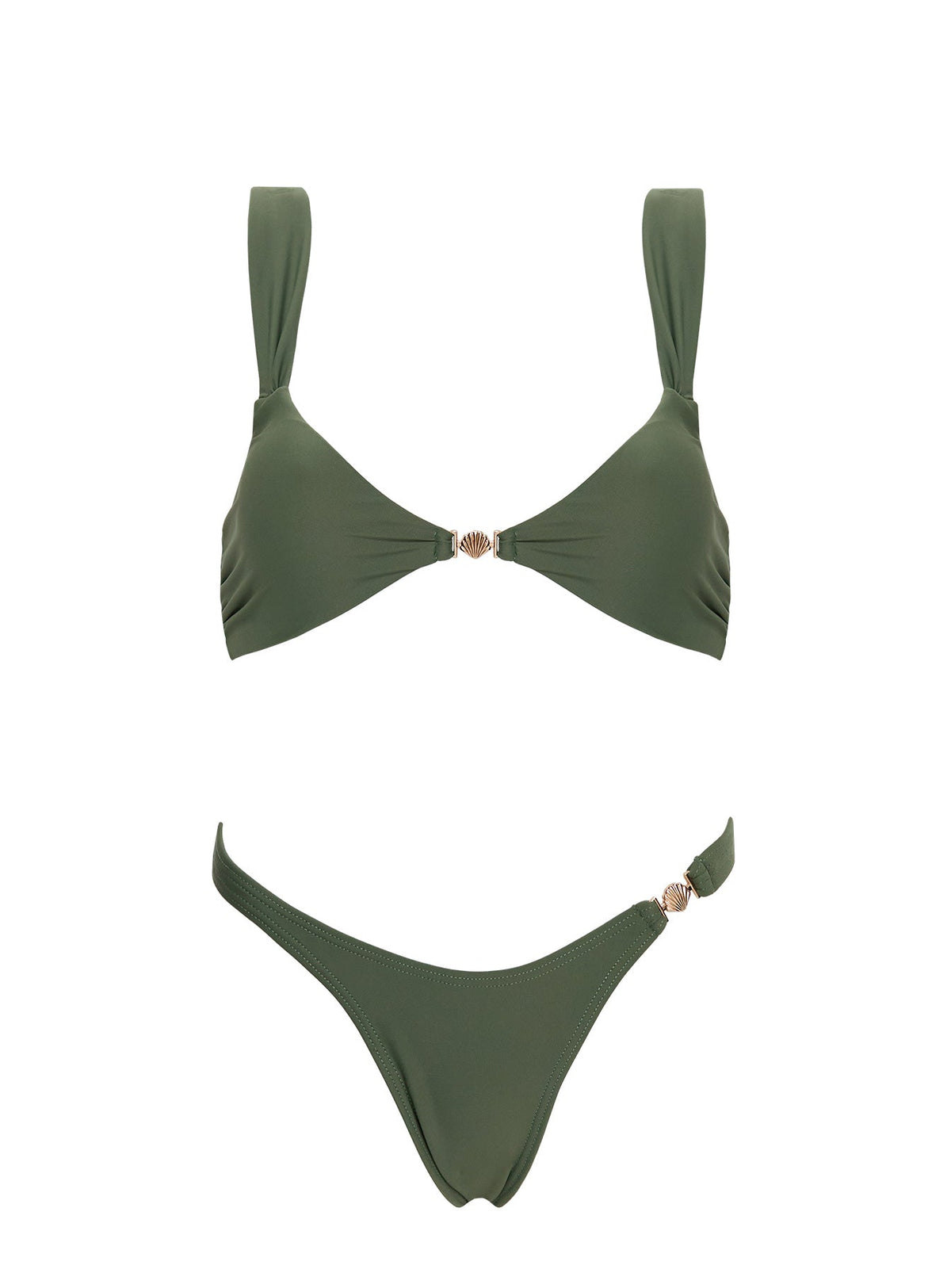 Koana Hardware High Side Bikini Bottoms Green