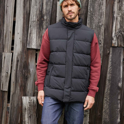 Leighton Mens Shower Resistant Insulated Gilet - Black