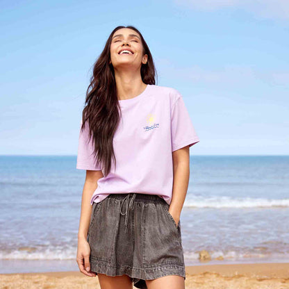 Lupin Womens Relaxed Fit Supersoft Emmy Lupin T-Shirt -  Lilac Blossom