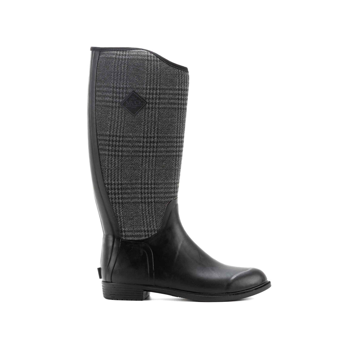 Muck Boots Derby Tall Womens - Black/Plaid