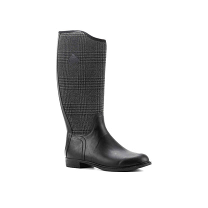 Muck Boots Derby Tall Womens - Black/Plaid