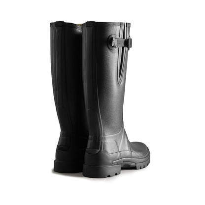 Hunter Balmoral Adjustable Mens Wellington - Black