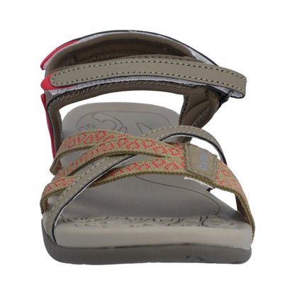 Hi-Tec Savanna II Womens Sandal - Lt Taupe/Olive/Sunset Coral
