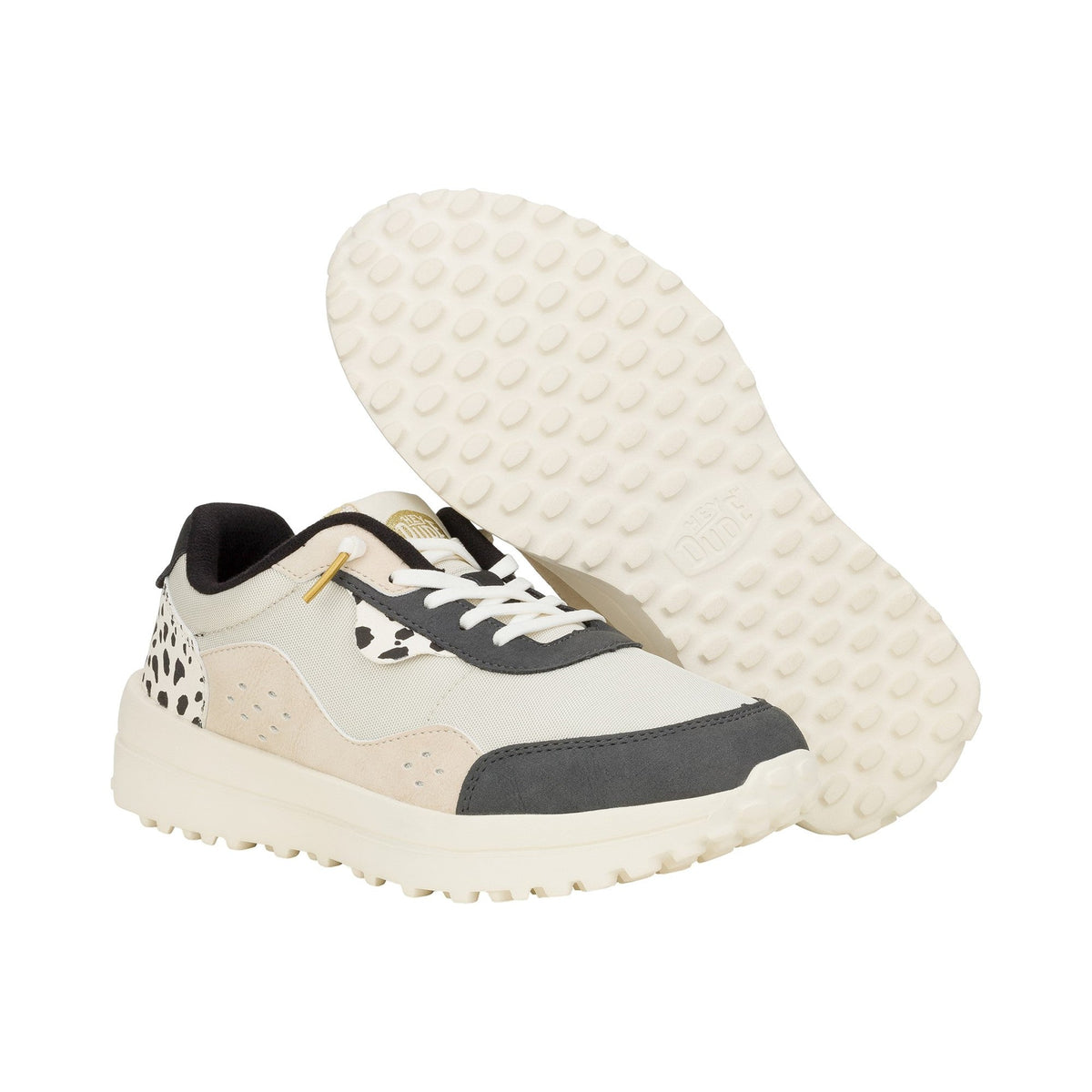HEYDUDE Hayden Shine Womens Trainers - Ivory/Multi