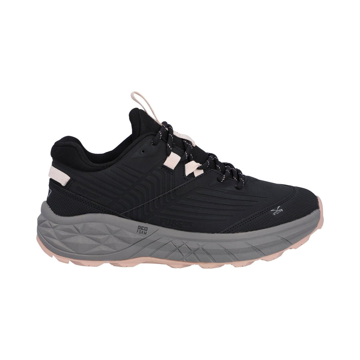 Hi-Tec Fuse Trek Womens Hiking Shoe - Black/Steeple Grey/Cameo Rose