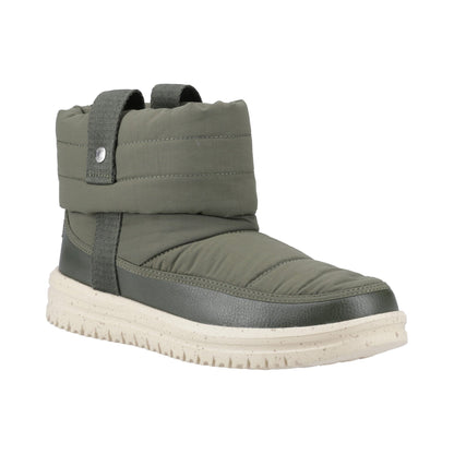 HEYDUDE Camden Cuff Nylon Quilt Womens Boot - Dark Olive