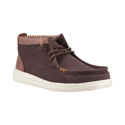 HEYDUDE Wally Mid GripR Mens Boots - Mole Brown/Downtown