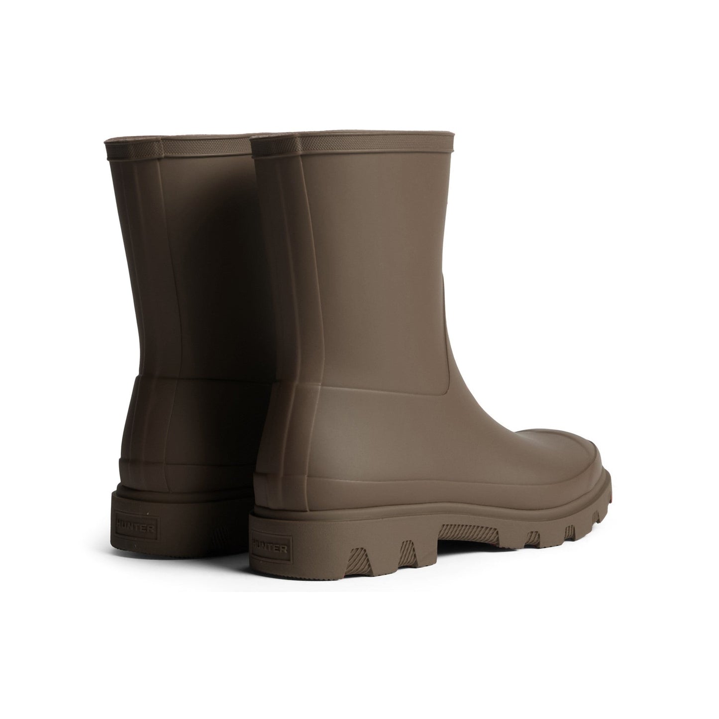 Hunter Downpour Short Boot Mens - Chocolate Brown