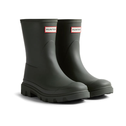 Hunter Unisex Downpour Short Boot Mens - Dark Olive