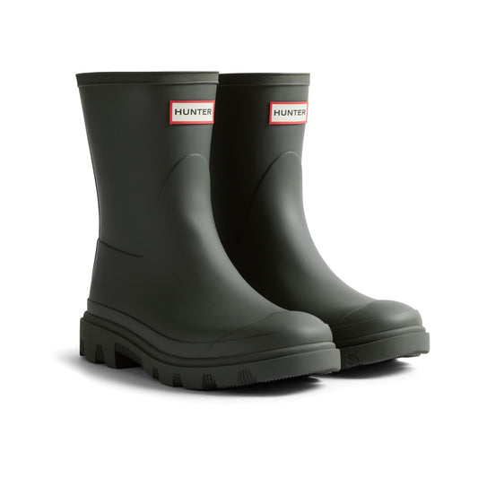 Hunter Unisex Downpour Short Boot Mens - Dark Olive