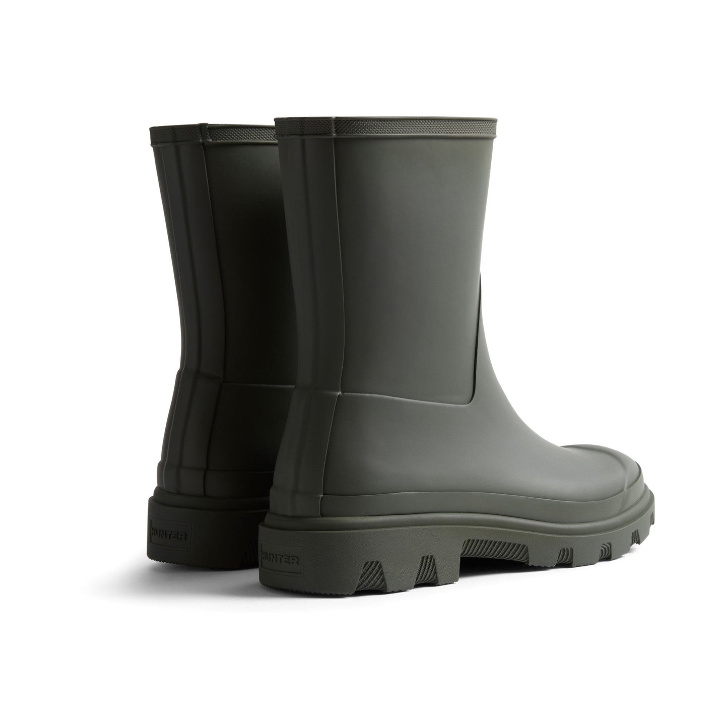 Hunter Unisex Downpour Short Boot Mens - Dark Olive