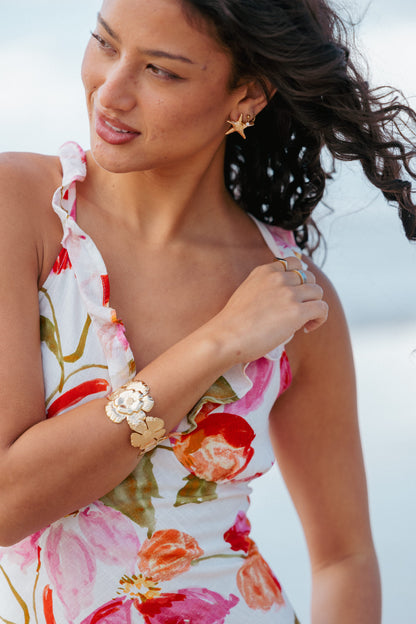 Bloom Cuff Bracelet - Gold
